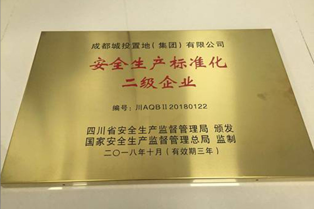置地集团通过四川省二级安全生产标准化达标评审